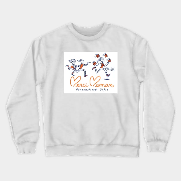 Merci Maman Crewneck Sweatshirt by windowsneuf